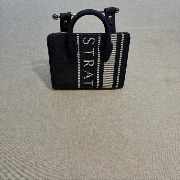 NWT Strathberry Nano Denim Tote - Picture 5 of 7